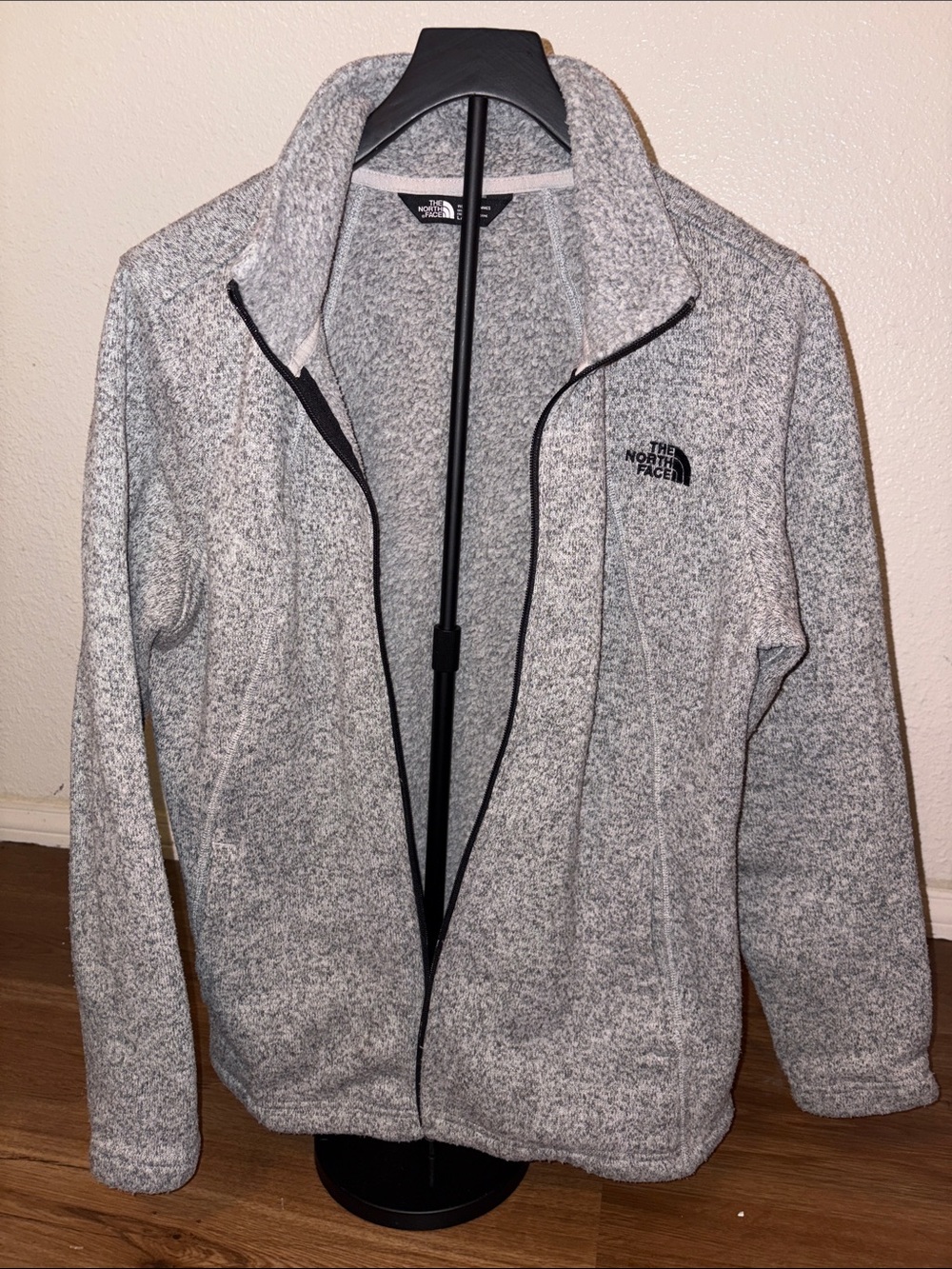 The North Face Light Gray Heather Fleece Jacket